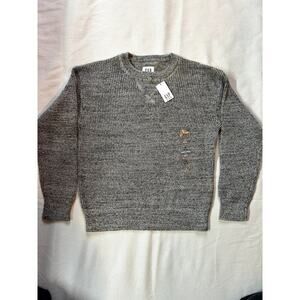 NWT Gap Kids Sweater, SIZE S (6-7), Gray, Knitted, Unisex, Crew Neck